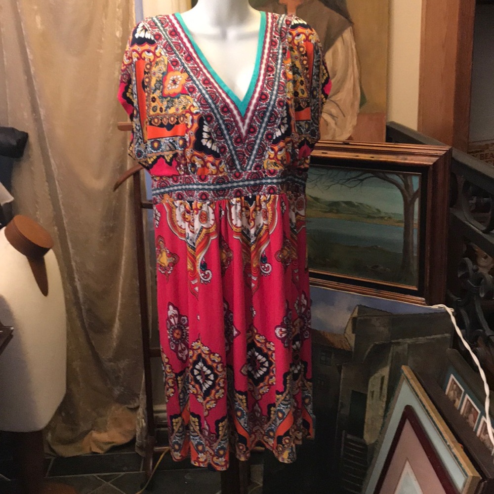 Kiara groovy floral dress XXL
